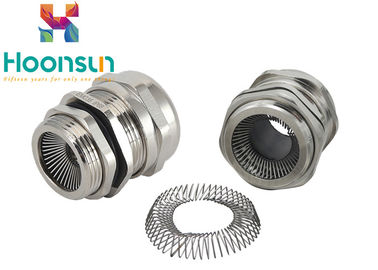สปริงชนิดสายเคเบิลอีเอ็มซีต่อม NPT ด้ายทองเหลืองเคเบิ้ลต่อมกับ LockNut