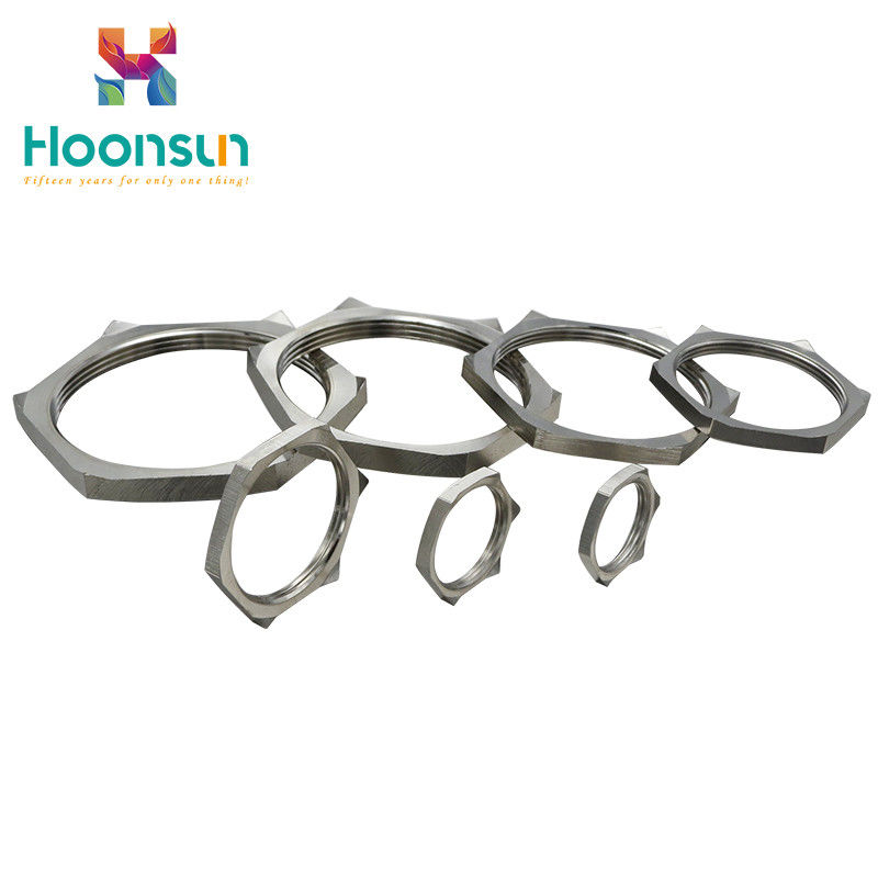สายเคเบิลสีโลหะอุปกรณ์เสริมของต่อมป้องกัน EMC Locknut พร้อมอุปกรณ์ไฟฟ้า