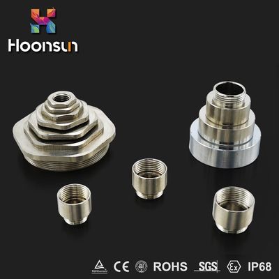 อุปกรณ์เสริม Cable Gland ทองเหลืองชุบนิกเกิล Cable Gland Kit External Thread Metal Reducer