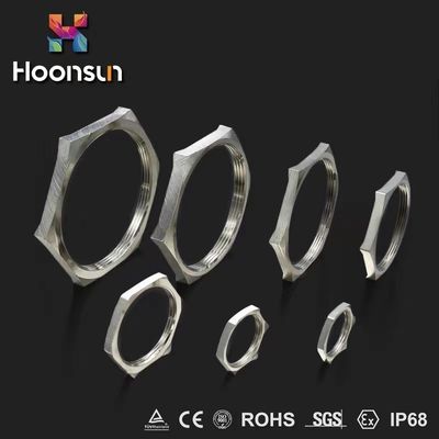 NPT1/2 EMC Locknut Cable Gland อุปกรณ์เสริม IP68 Electroplating